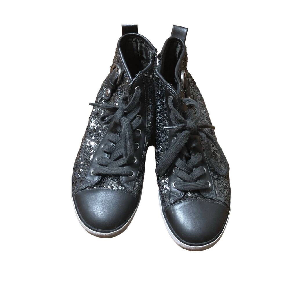 Guess Women's Black Sequins Casual Sneakers Shoes 8.5 M